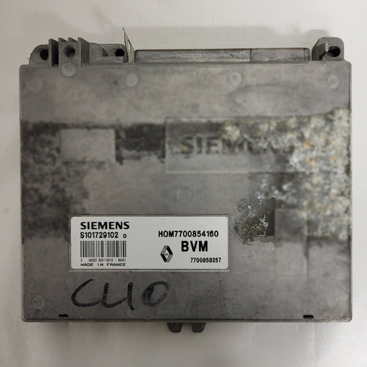 Renault ECU / S101729102D / 7700854160 / 7700858257 / S101729102