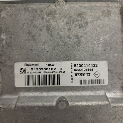 RENAULT MODUS ECU / S120200102 / S120200102B / SIM 32 / 8200414422 / 8200401568 / SIEMENS