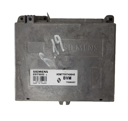 Renault Clio ECU / S101718103C / HOM 7700749946 / 7700864507 / S101718103