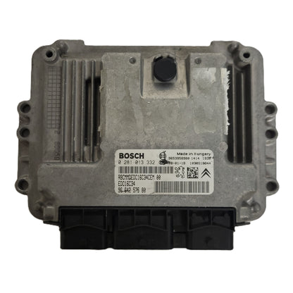 PEUGEOT CITROEN ECU / 0281013332 / 9664257580 / 9653958980 / EDC16C34 / BOSCH - C57-08 - 1