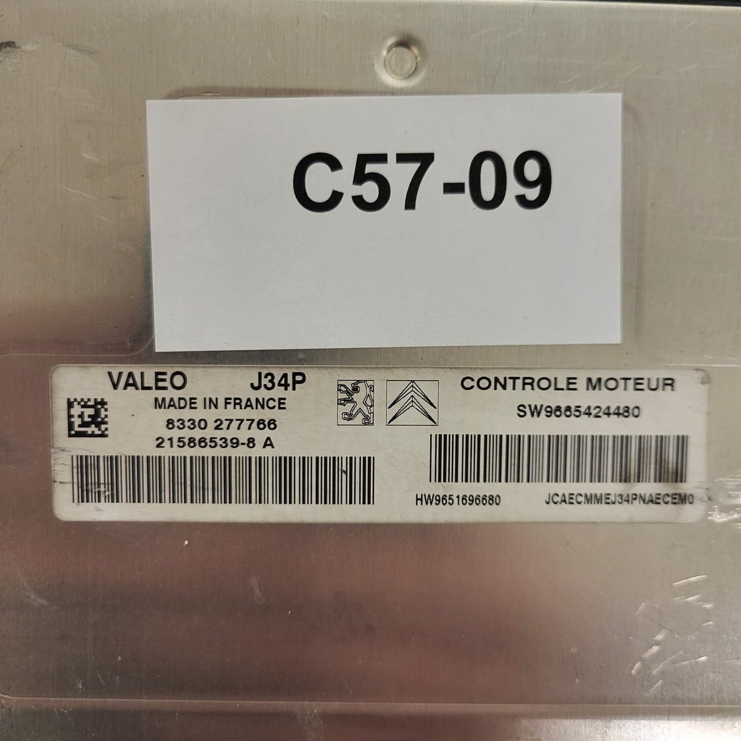 CITROEN PEUGEOT ECU / J34P / 21586539-8 / 21586539-8A / 9665424480 / 9651696680