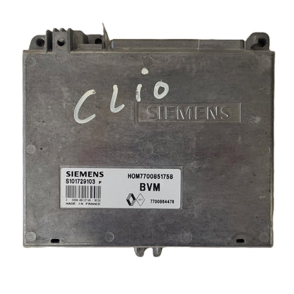 Renault Clio ECU / S101729103P / HOM 7700851758 / 7700864476 / S101729103