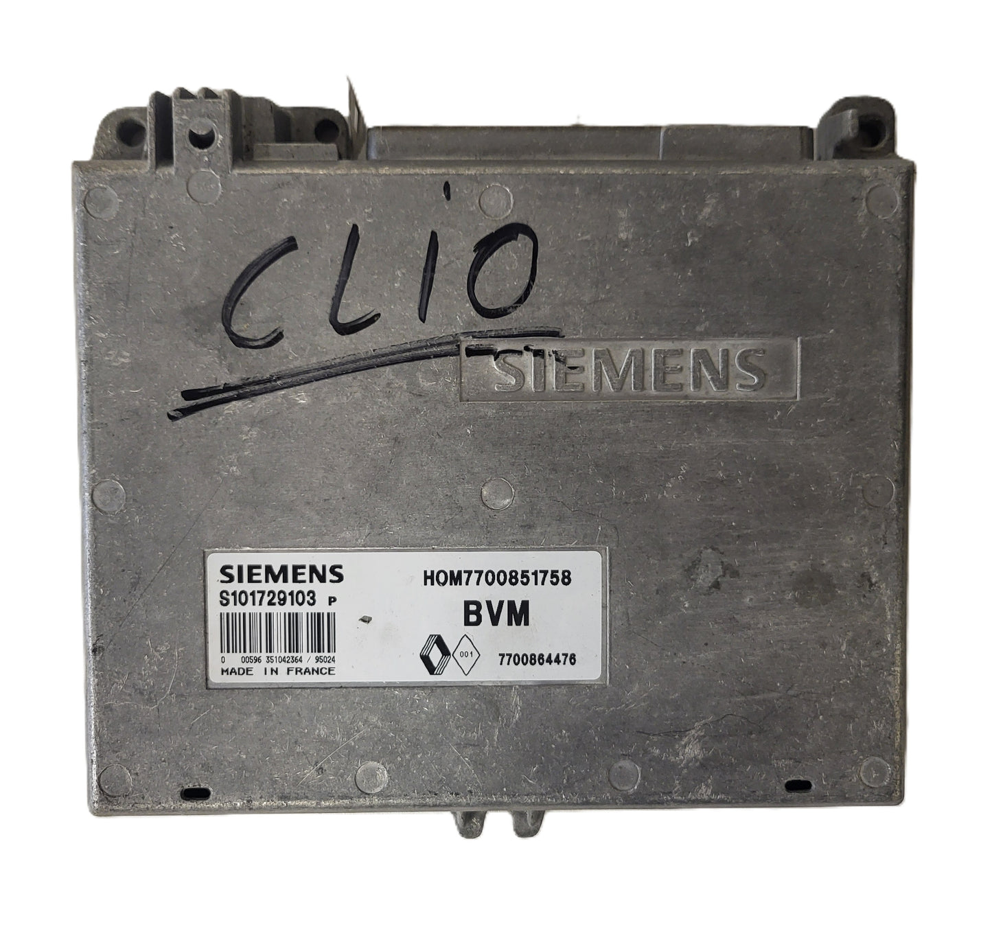 Renault Clio ECU / S101729103P / HOM 7700851758 / 7700864476 / S101729103