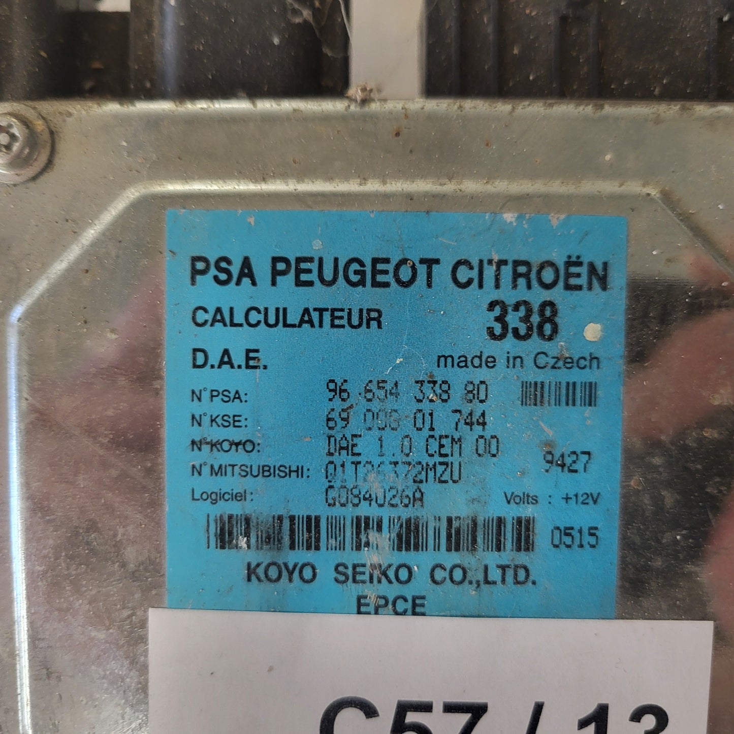 Peugeot Citroen Steering ECU / 9665433880 / 6900001744 / KOYO