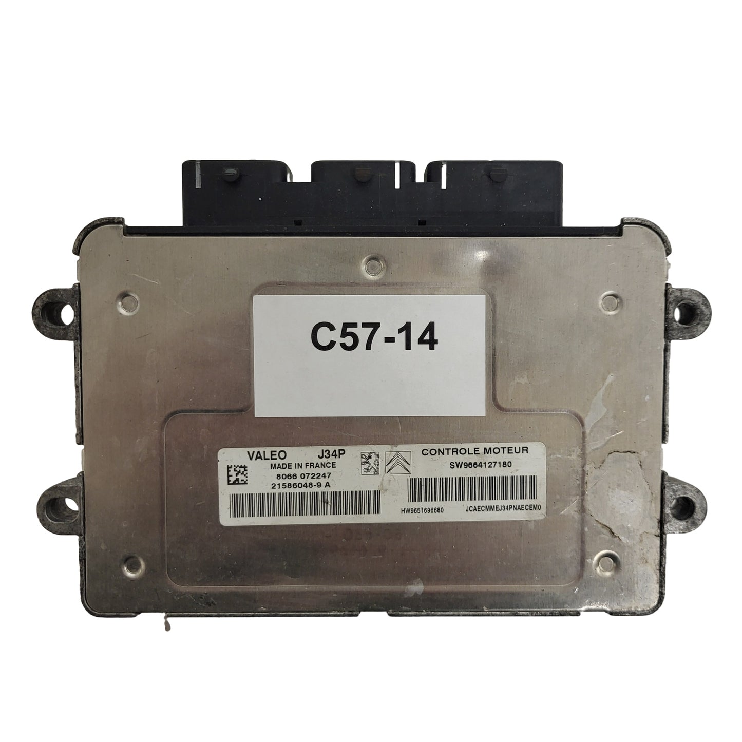 PEUGEOT CITROEN ECU / J34P / 21586048-9 / 21586048-9A / 9664127180 / 9651696680 / VALEO