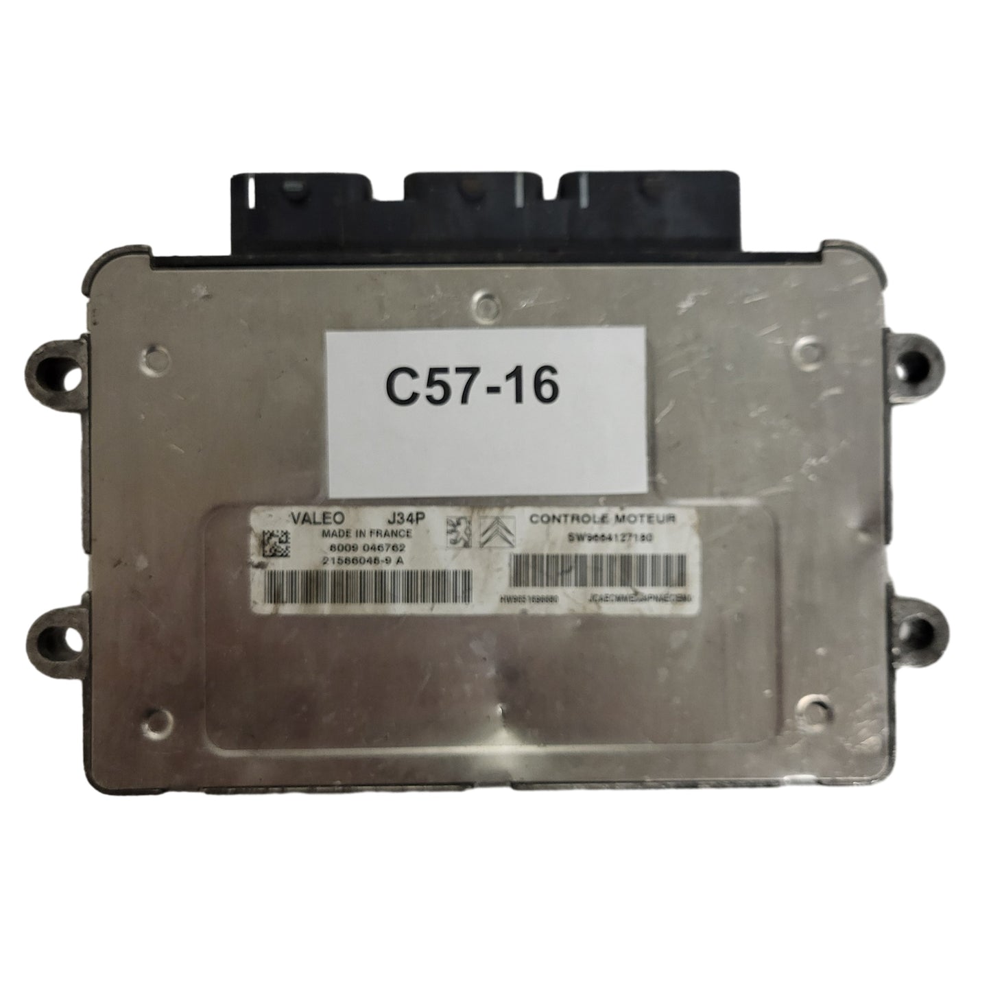 PEUGEOT CITROEN ECU / J34P / 21586048-9 / 21586048-9A / 9664127180 / 9651696680 / VALEO