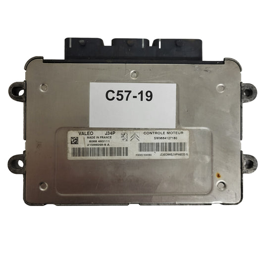 PEUGEOT CITROEN ECU / J34P / 21586048-9 / 21586048-9A / 9664127180 / 9651696680 / VALEO