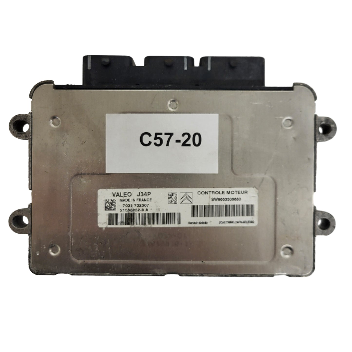 PEUGEOT CITROEN ECU / J34P / 21585932-9A / 21585932-9 / 9663306680 / 9651696680 / VALEO