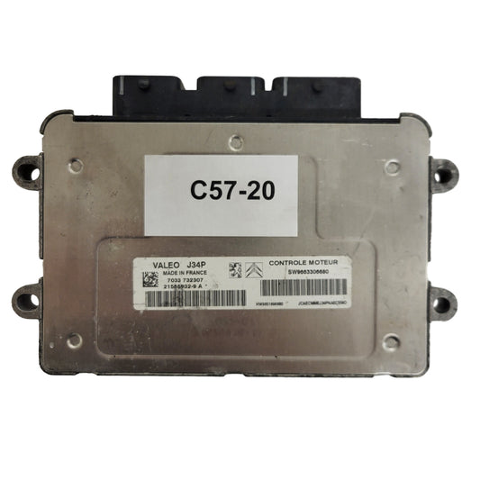 PEUGEOT CITROEN ECU / J34P / 21585932-9A / 21585932-9 / 9663306680 / 9651696680 / VALEO