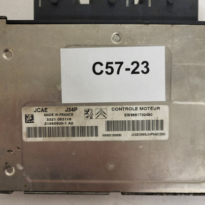 CITROEN C3 ECU J34P / 21585900-1 / 21585900-1A0 / SW9661700480 / HW9651696680