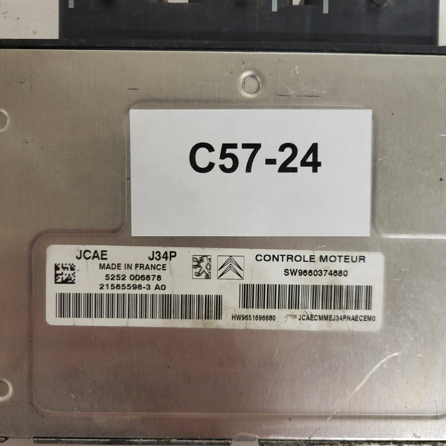 PEUGEOT CITROEN ECU / J34P / 21585598-3 / 21585598-3A0 / 9660374680 / 9651696680