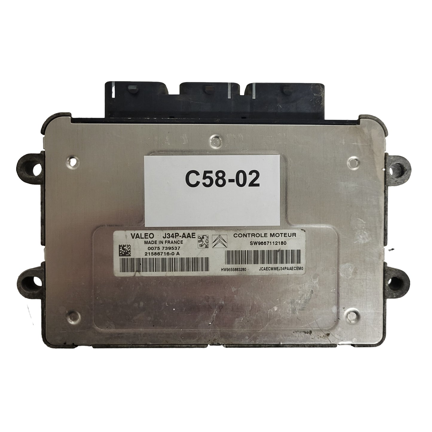 PEUGEOT CITROEN ECU / J34P / 21586716-0 / 21586716-0A / 9667112180 / 9655883280