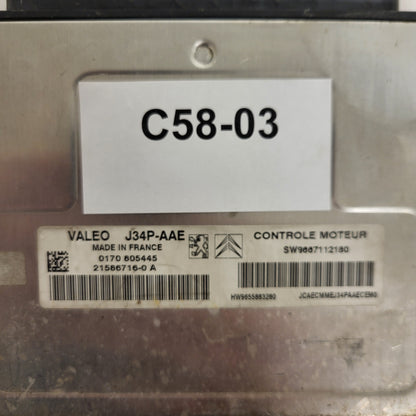 PEUGEOT CITROEN ECU / J34P / 21586716-0 / 21586716-0A / 9667112180 / 9655883280