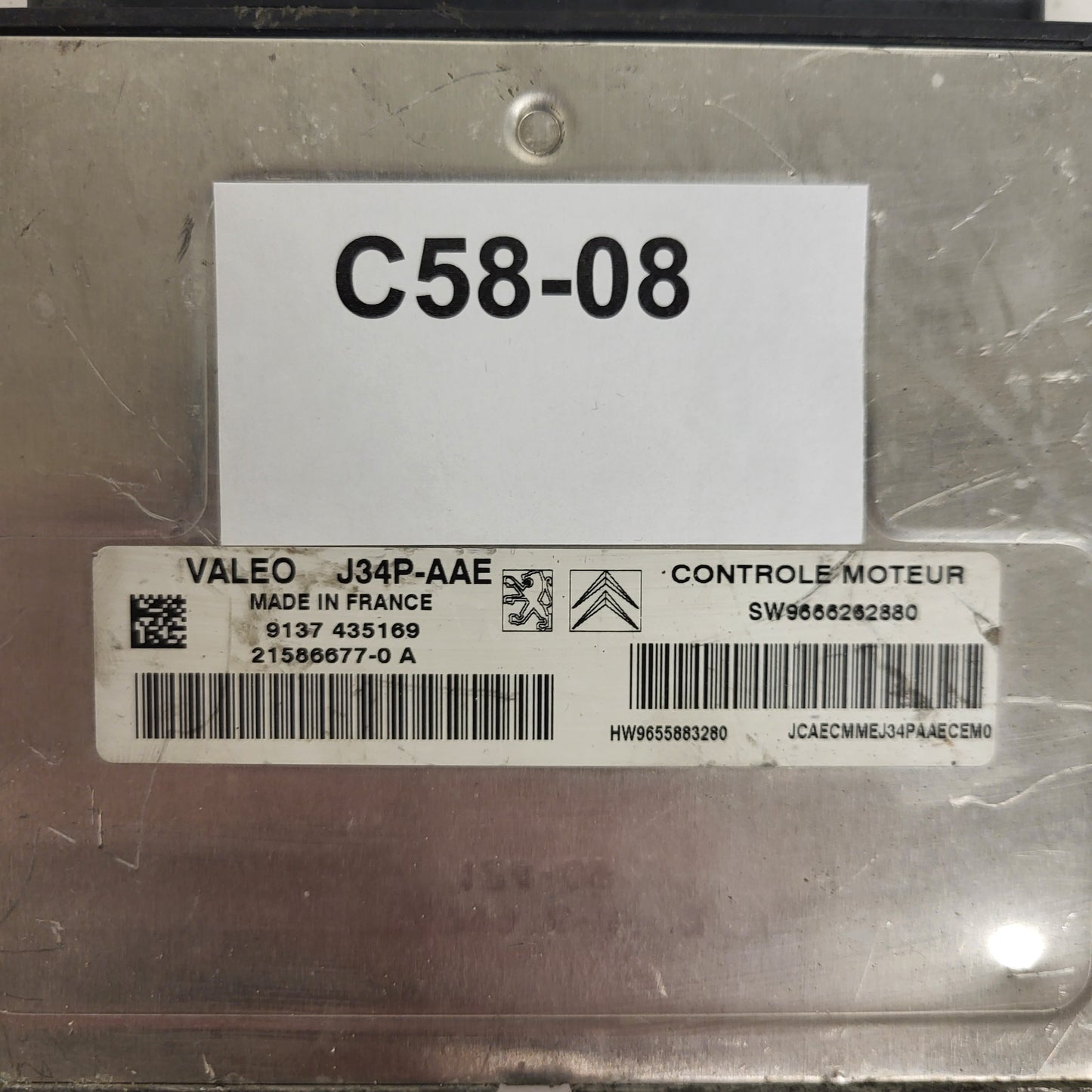 PEUGEOT CITROEN ECU / J34P-AAE / 21586677-0 / 21586677-0A / 9666262880 / 9655883280