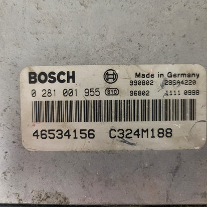 FIAT PUNTO 188 1.9 JTD ECU / 0281001955 / 46534156 / BOSCH
