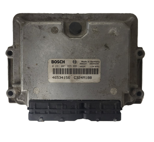 FIAT PUNTO 188 1.9 JTD ECU / 0281001955 / 46534156 / BOSCH
