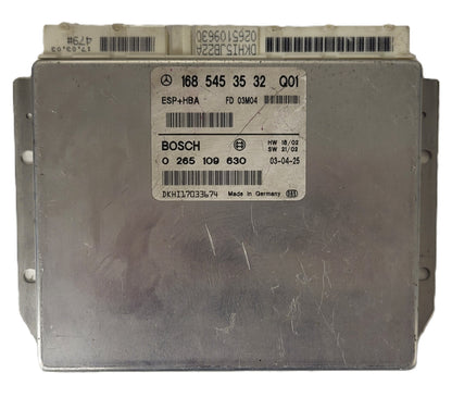 MERCEDES-BENZ A CLASS W168 ESP ECU / 1685453532 / 0265109630 / BOSCH ESP+HBA