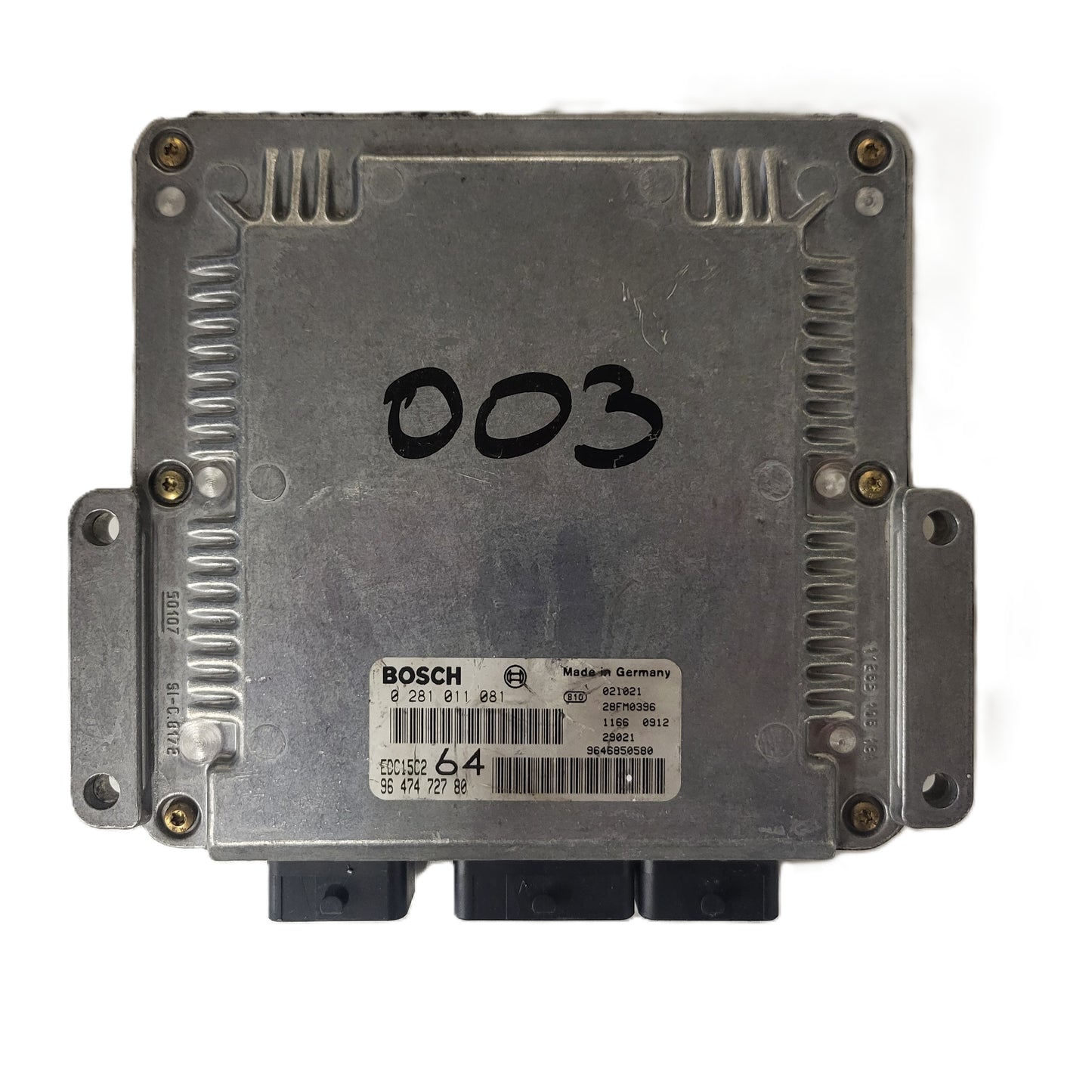 PEUGEOT 307 2.0 HDI ECU / 0281011081 / 9647472780 / EDC15C2 / BOSCH