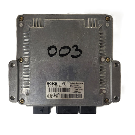 PEUGEOT 307 2.0 HDI ECU / 0281011081 / 9647472780 / EDC15C2 / BOSCH