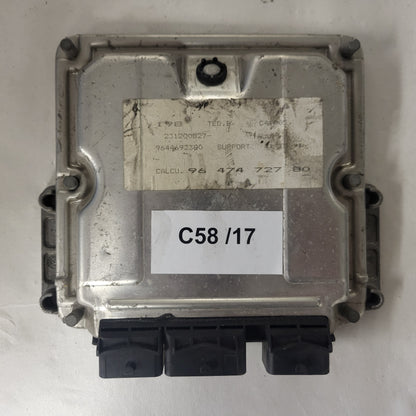 PEUGEOT 307 2.0 HDI ECU / 0281011081 / 9647472780 / EDC15C2 / BOSCH
