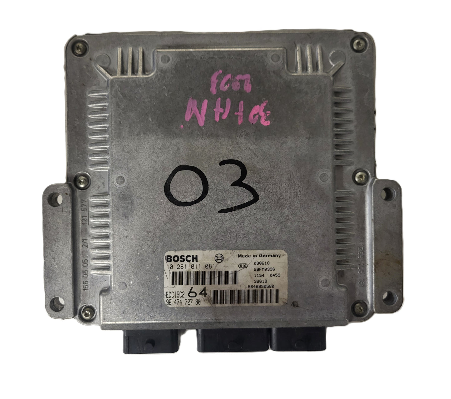 PEUGEOT 307 2.0 HDI ECU / 0281011081 / 9647472780 / EDC15C2 / BOSCH