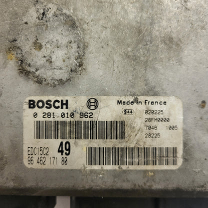 Peugeot Citroen ECU / 0281010962 / 9646217180 / EDC15C2 / BOSCH