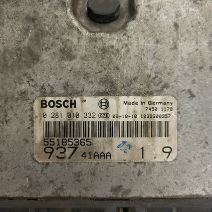 ALFA 147 ECU / 0281010332 / 55185365 / BOSCH