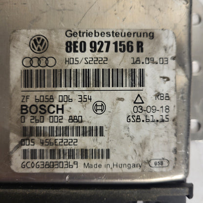 AUDI A4 A6 GEARBOX ECU / 8E0927156R / 0260002880 / ZF6058006354 / BOSCH