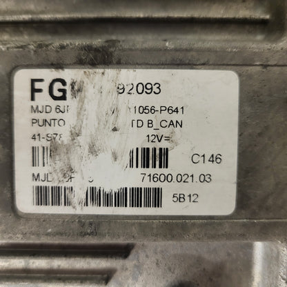 Fiat Punto 1.3 ECU / 55192093 / MJD 6JF.P6 / HW01B / MAGNETI MARELLI