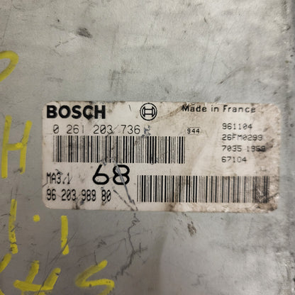 CITROEN SAXO ECU / 0261203736 / 9620398980 / MA3.1 / BOSCH