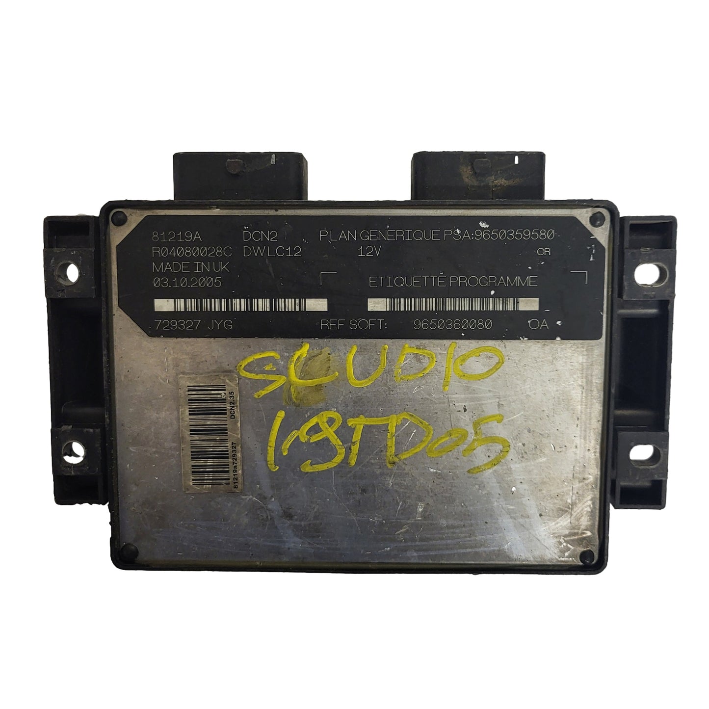 PEUGEOT CITROEN ECU / 9650359580 / R04080028C / 9650360080 / DCN2 / DWLC12 / LUCAS
