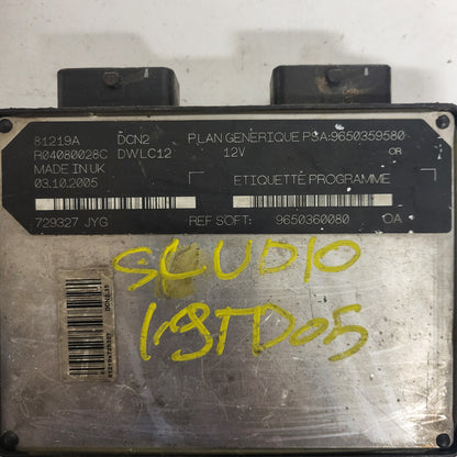 PEUGEOT CITROEN ECU / 9650359580 / R04080028C / 9650360080 / DCN2 / DWLC12 / LUCAS