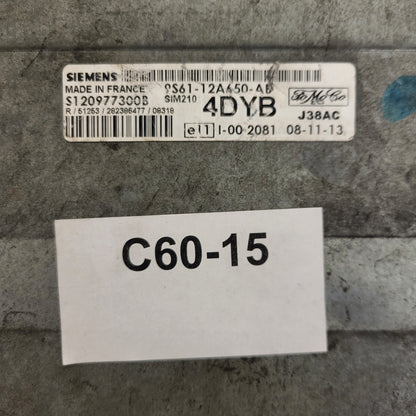 FORD FUSION ECU / S120977300B / 9S61-12A650-AB / 4DYB / SIM210 / SIEMENS