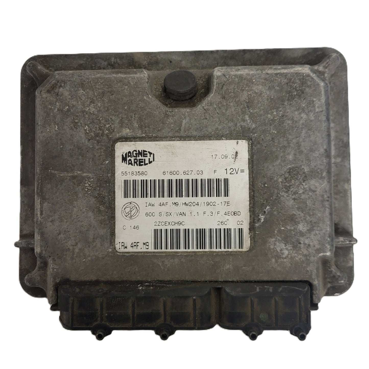 FIAT SEICENTO 600 1.1 ECU / IAW 4AF.M9 / 55183580 / HW204 / MAGNETI MARELLI