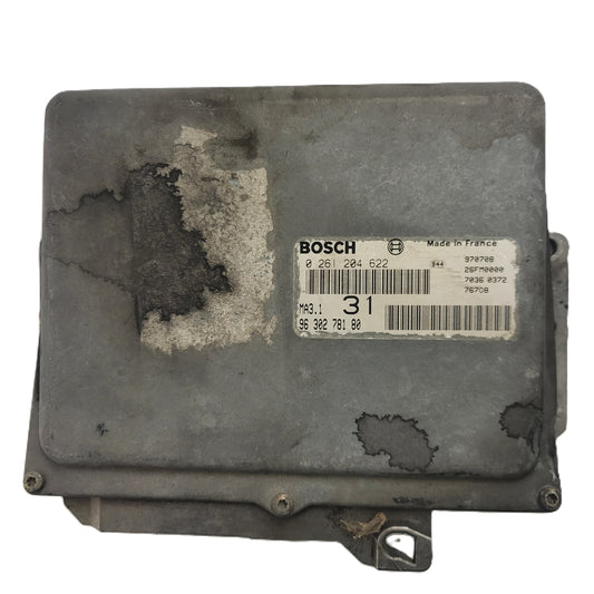 Peugeot 106 Citroen Saxo 1.1 ECU / 0261204622 / 9630278180 / MA3.1 / BOSCH