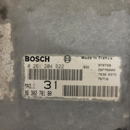 Peugeot 106 Citroen Saxo 1.1 ECU / 0261204622 / 9630278180 / MA3.1 / BOSCH