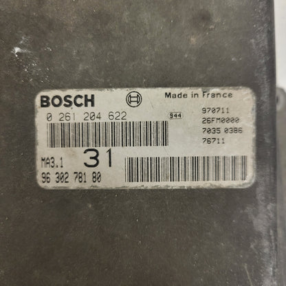 Peugeot 106 Citroen Saxo 1.1 ECU / 0261204622 / 9630278180 / MA3.1 / BOSCH