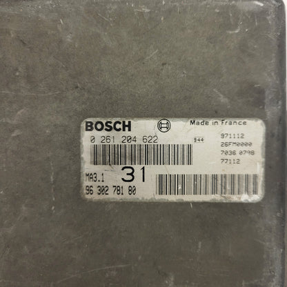 Peugeot 106 Citroen Saxo 1.1 ECU / 0261204622 / 9630278180 / MA3.1 / BOSCH