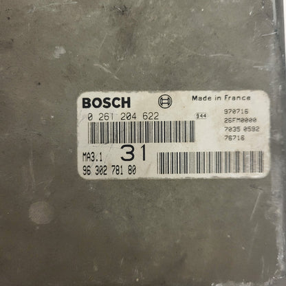 Peugeot 106 Citroen Saxo 1.1 ECU / 0261204622 / 9630278180 / MA3.1 / BOSCH