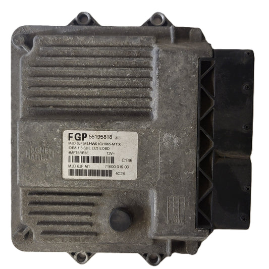 Fiat Idea Musa 1.3 ECU / 55195818 / MJD 6JF.M1 / HW01C / MAGNETI MARELLI
