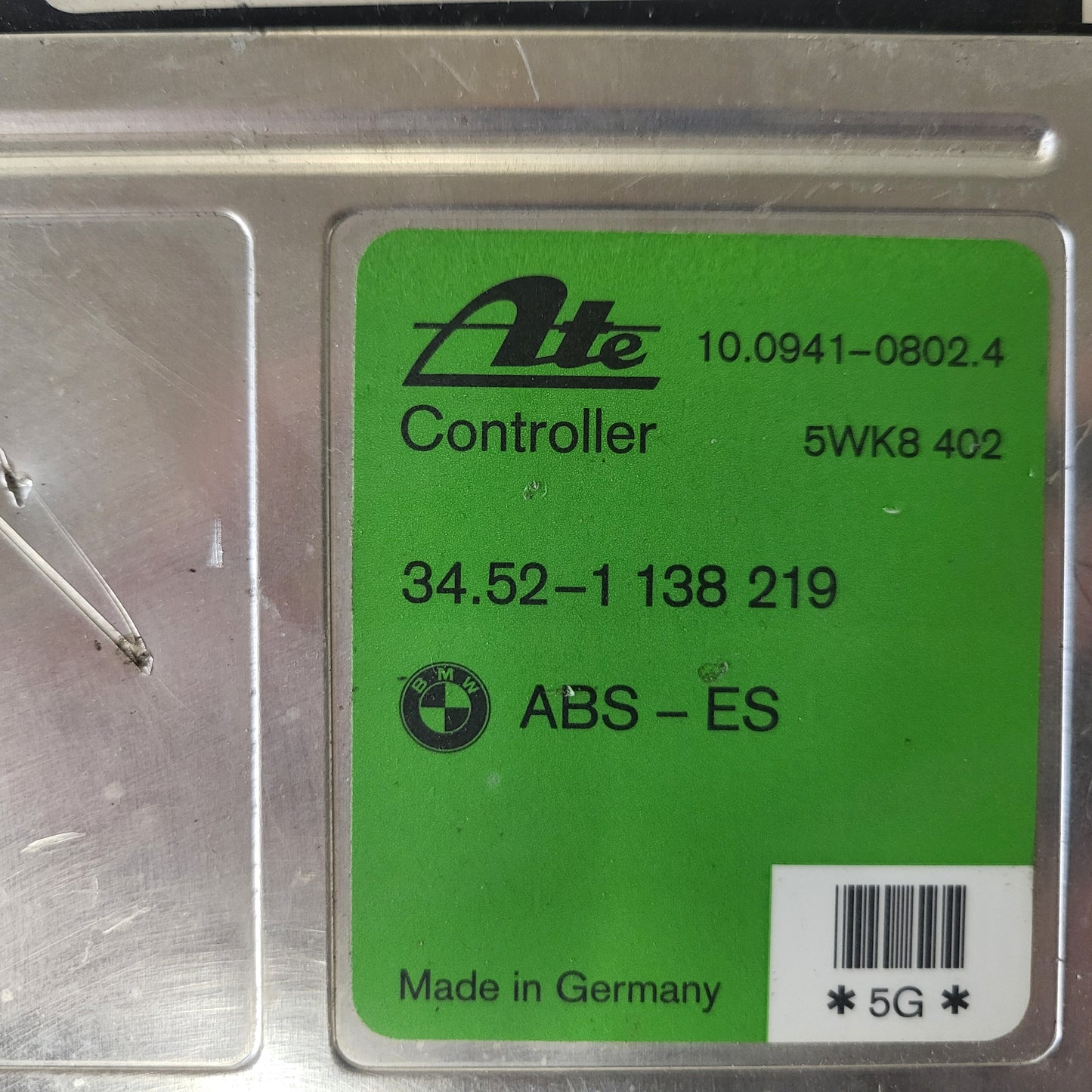 BMW ABS ECU / 5WK8 402 / 34.52-1138219 / 34521138219 / 1138219 /ATE