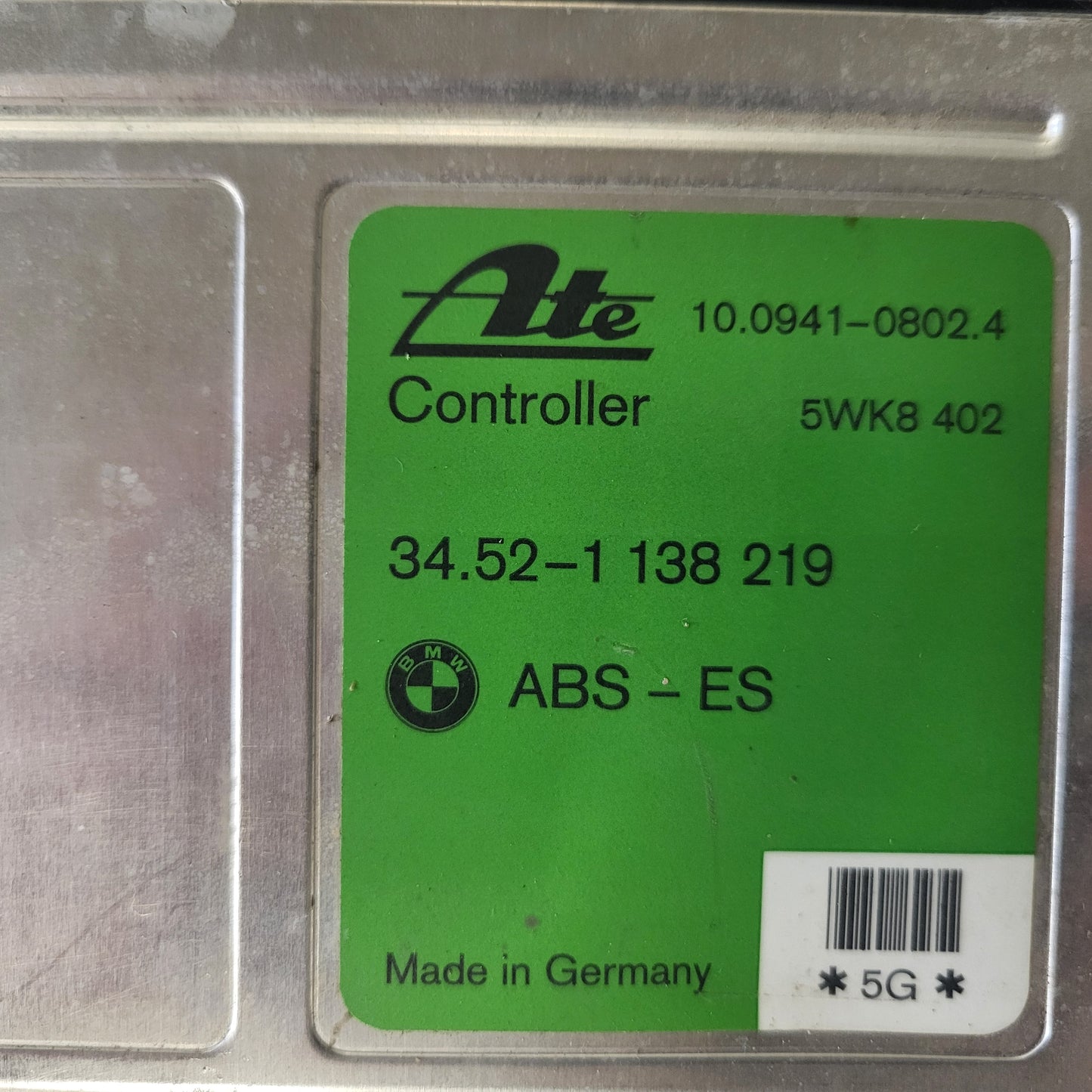 BMW ABS ECU / 5WK8 402 / 34.52-1138219 / 34521138219 / 1138219 /ATE