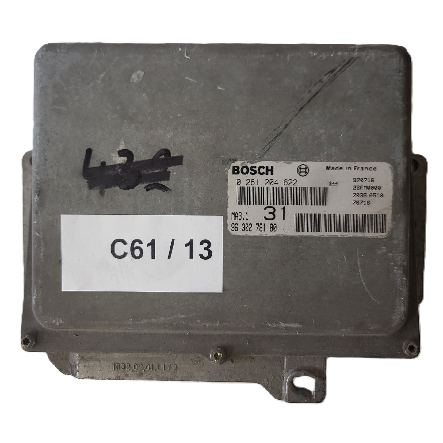 Peugeot 106 Citroen Saxo 1.1 ECU / 0261204622 / 9630278180 / MA3.1 / BOSCH