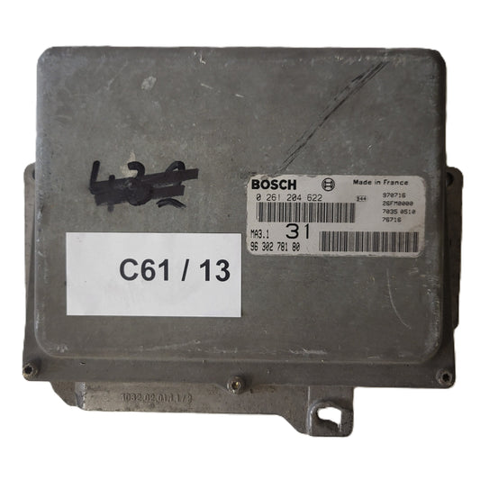Peugeot 106 Citroen Saxo 1.1 ECU / 0261204622 / 9630278180 / MA3.1 / BOSCH