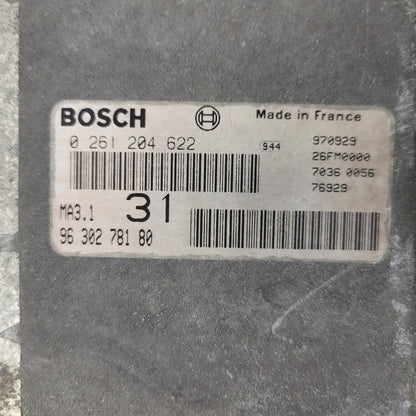 Peugeot 106 Citroen Saxo 1.1 ECU / 0261204622 / 9630278180 / MA3.1 / BOSCH