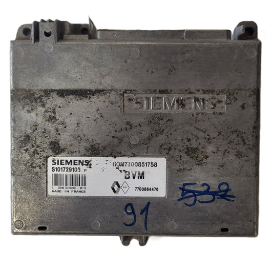 Renault Clio ECU / S101729103P / HOM 7700851758 / 7700864476 / S101729103