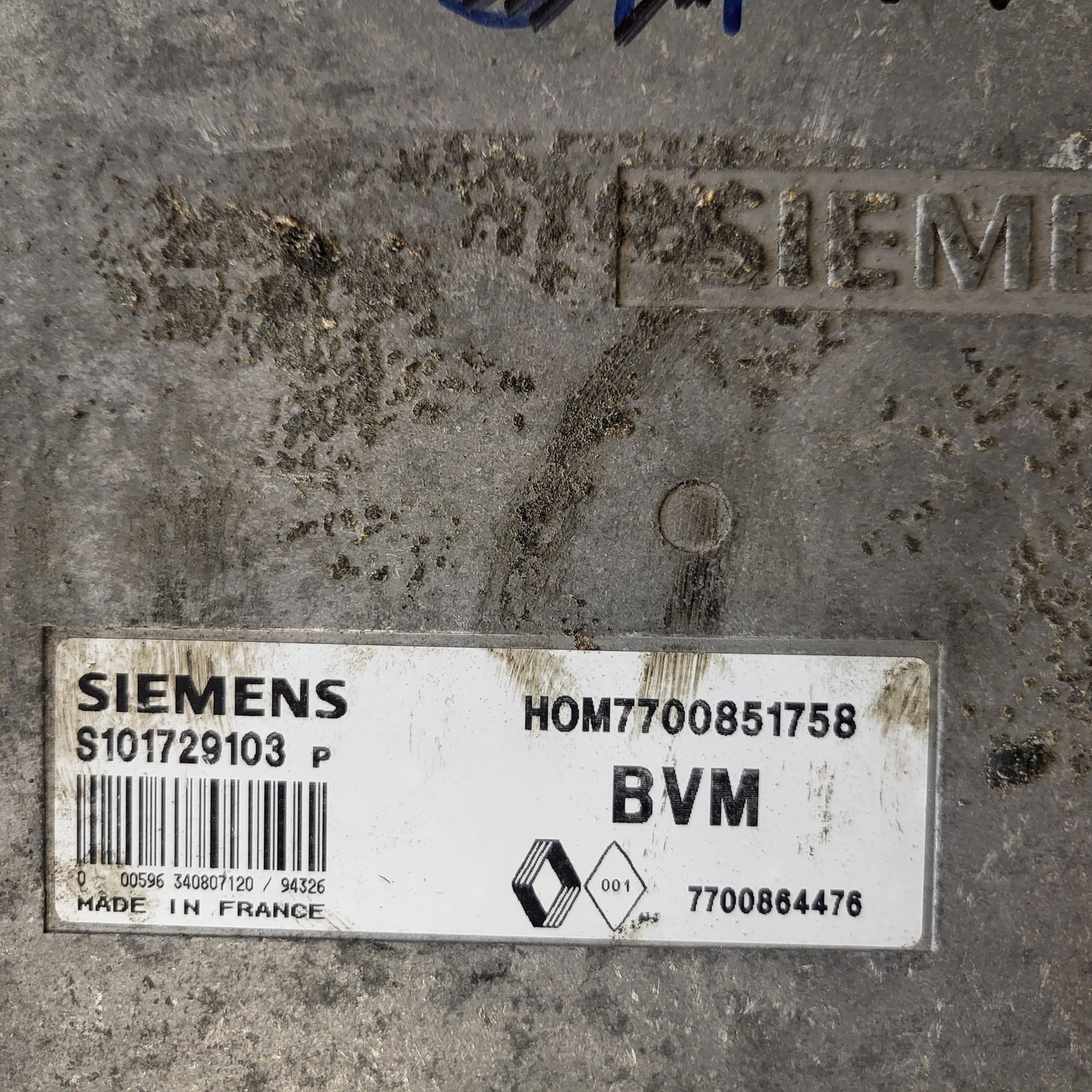 Renault Clio ECU / S101729103P / HOM 7700851758 / 7700864476 / S101729103