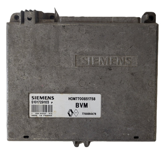Renault Clio ECU / S101729103P / HOM 7700851758 / 7700864476 / S101729103
