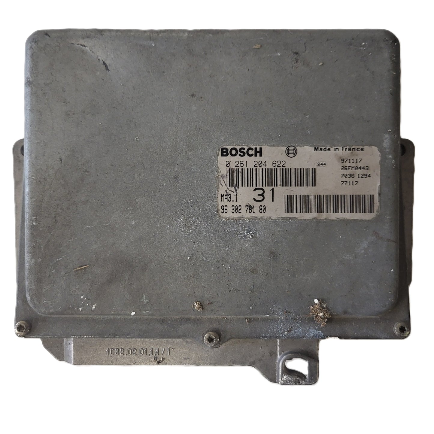 Peugeot 106 Citroen Saxo 1.1 ECU / 0261204622 / 9630278180 / MA3.1 / BOSCH