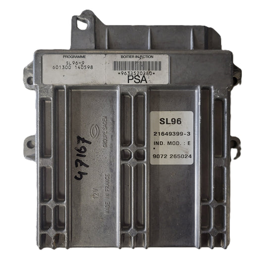 CITROEN XSARA 1.4 ECU / 9632520280 / 21649399-3 / SL96-9 / SAGEM